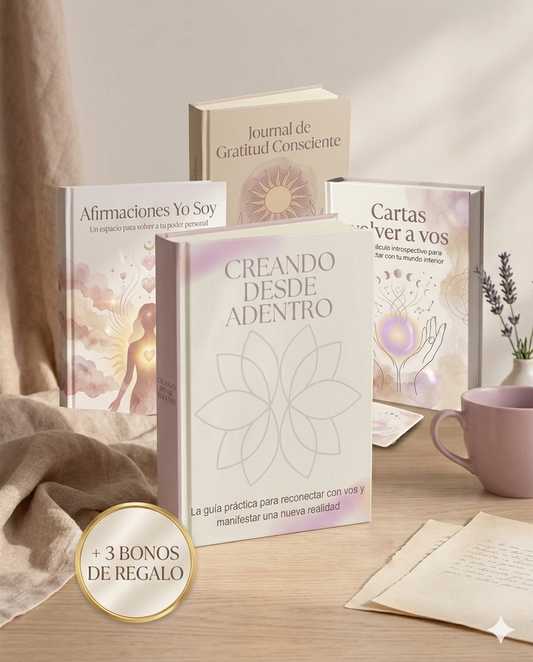 Creando desde Adentro: la guía practica para reconectar con vos y manifestar una nueva realidad + 3 Bonos de Regalo